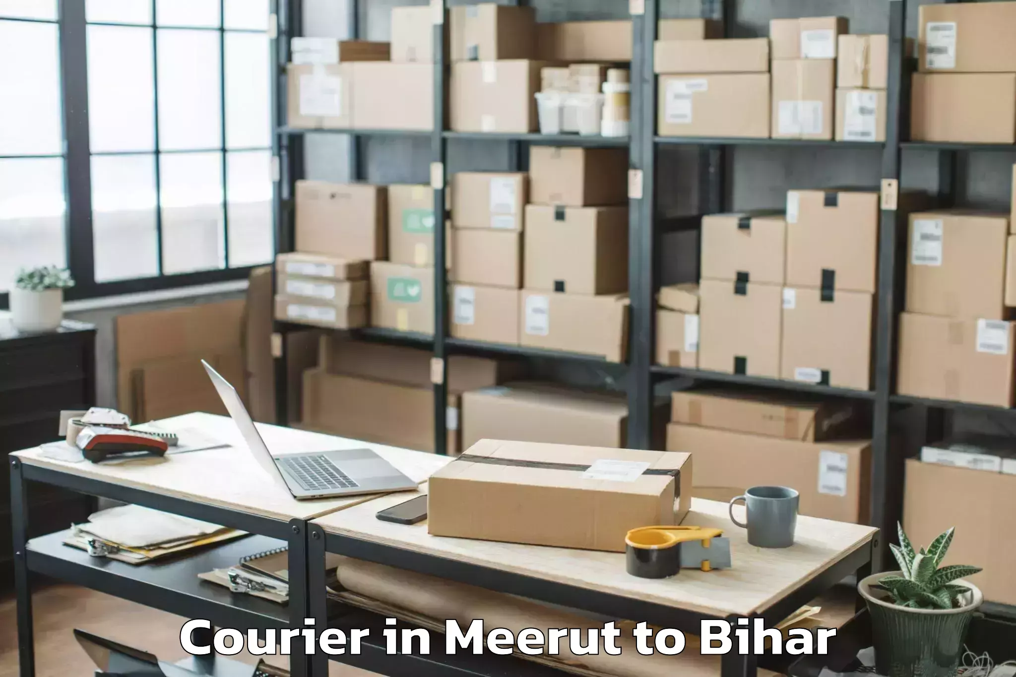 Book Meerut to Mahnar Courier Online